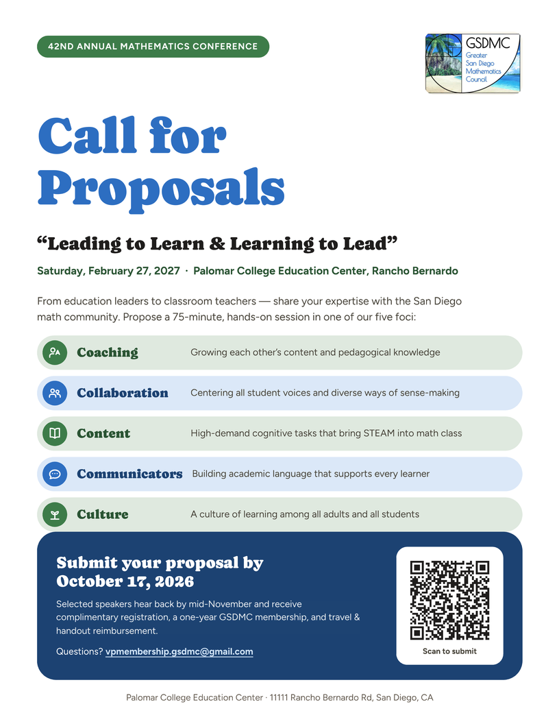 2027 GSDMC Call for Proposals flier